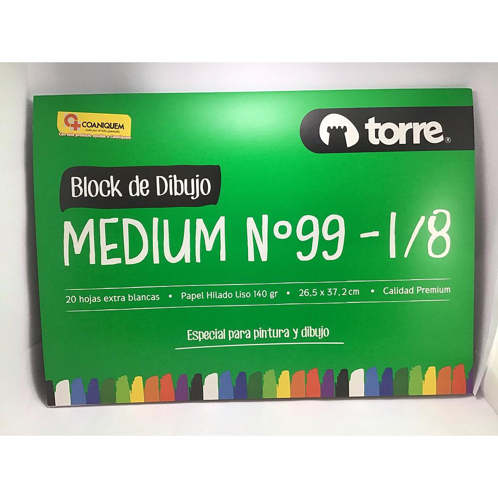 BLOCK DIBUJO MEDIUM 99 1/8 20 HOJAS